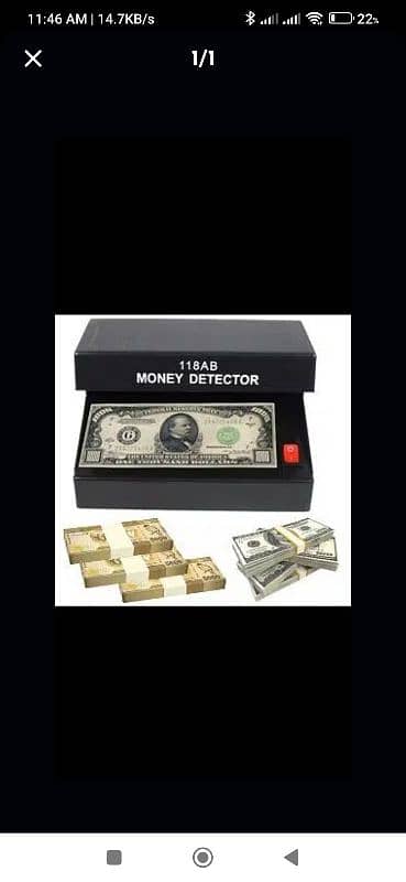 Money Note Checker Electric Machine counter Portable Money Detecto 3