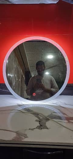 Led light mirror for decorating home washrooms/rooms