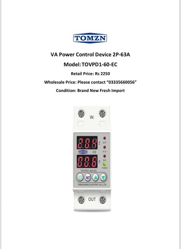 TOMZN MCB Breakers and Power Control Devices (Fresh Import) 4