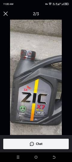 car oil zic 5w20 3liter