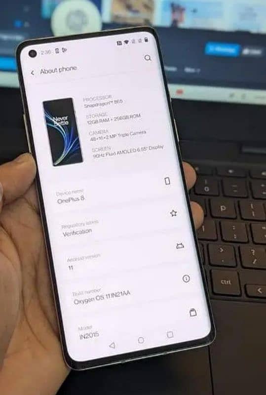 ONE PLUS 8 5G NON PTA 8/128 GB 10/10 CONDITION 0