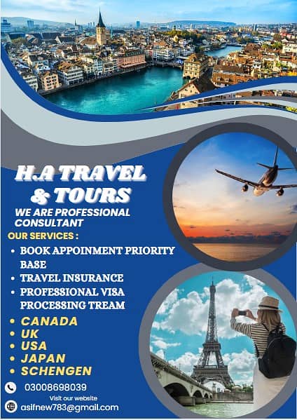 Germany/Canada/Spain/Poland Work Visa/Visit Visa. 1