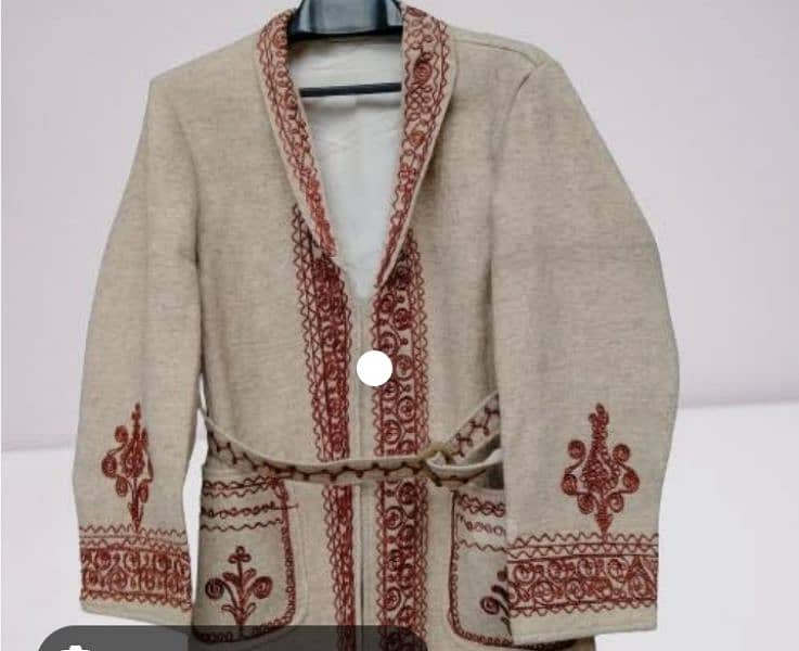 hand made woolen chitrali warm coat(chogha) 2