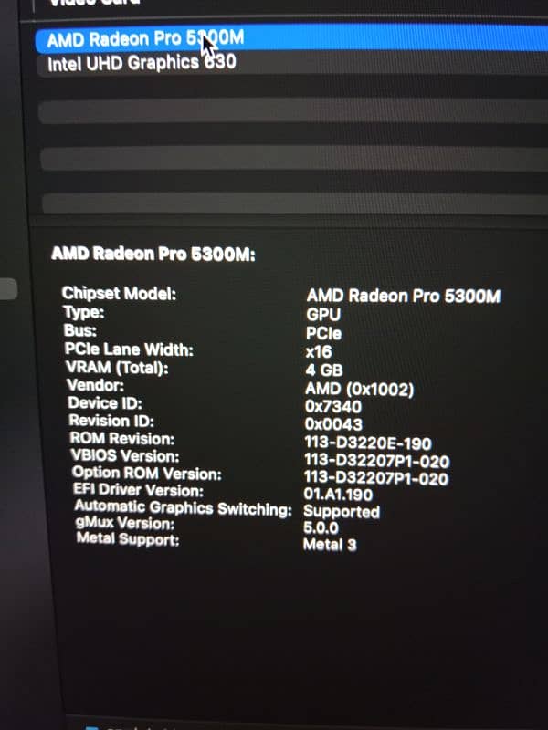 MacBook pro 2019_16"inch (32GB_ 512 SSD) 11