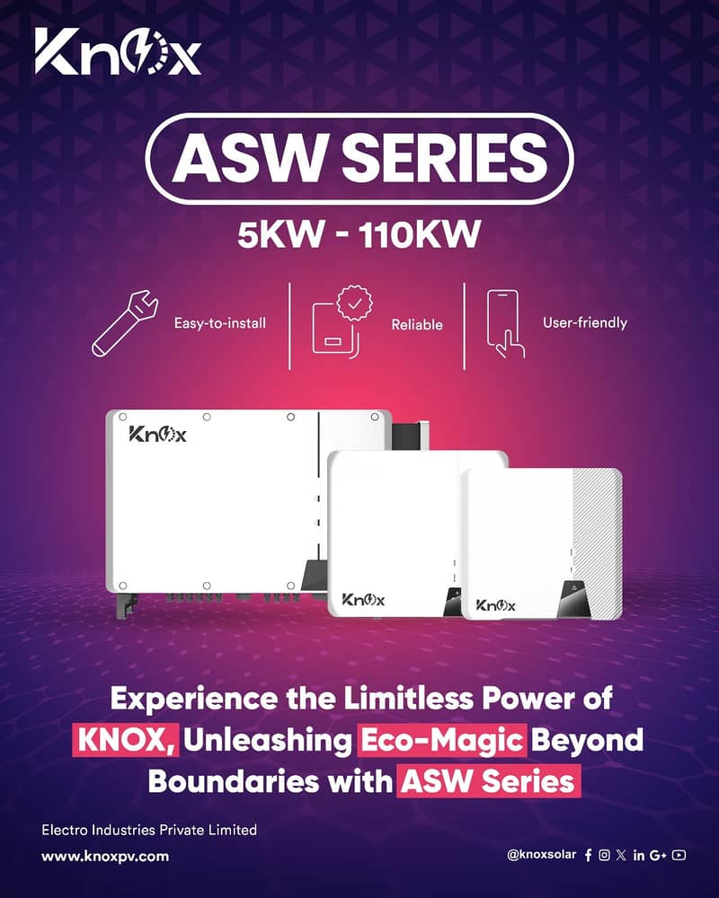 Knox Solar Inverter On Grid Tie 5,10,15,20,25,50kW 5 Yr Warranty 0