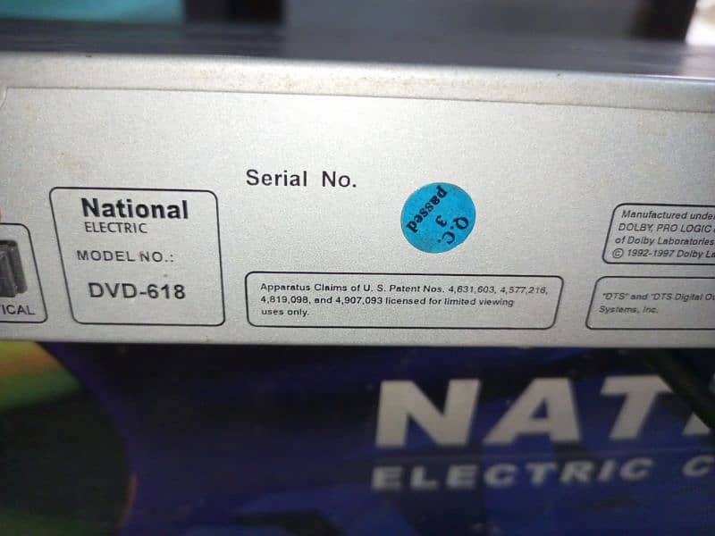 national electric co- DVD 7