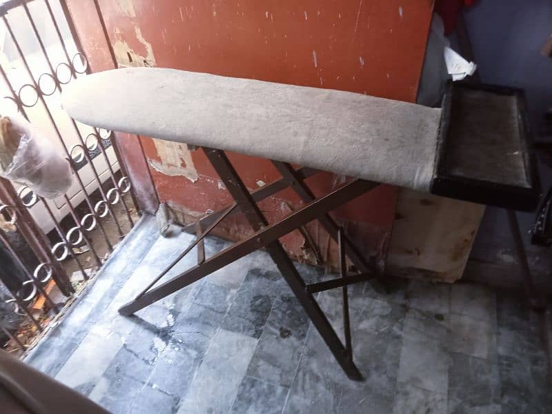 wood iron stand urgent sale 1