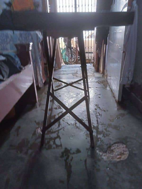 wood iron stand urgent sale 6