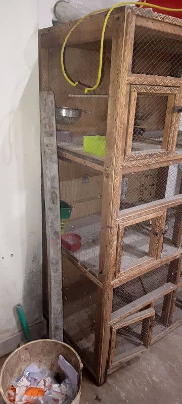 parrot hen birds cages 6 khano Wala with light 0