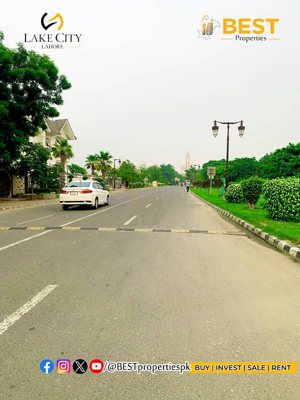 1 Kanal Plot for SALE On Most Prime Location Block M 1 Lake City Lahore 10