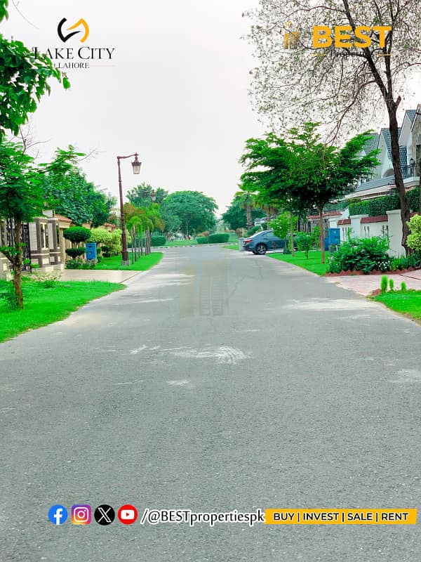 1 Kanal Plot for SALE On Most Prime Location Block M 1 Lake City Lahore 13