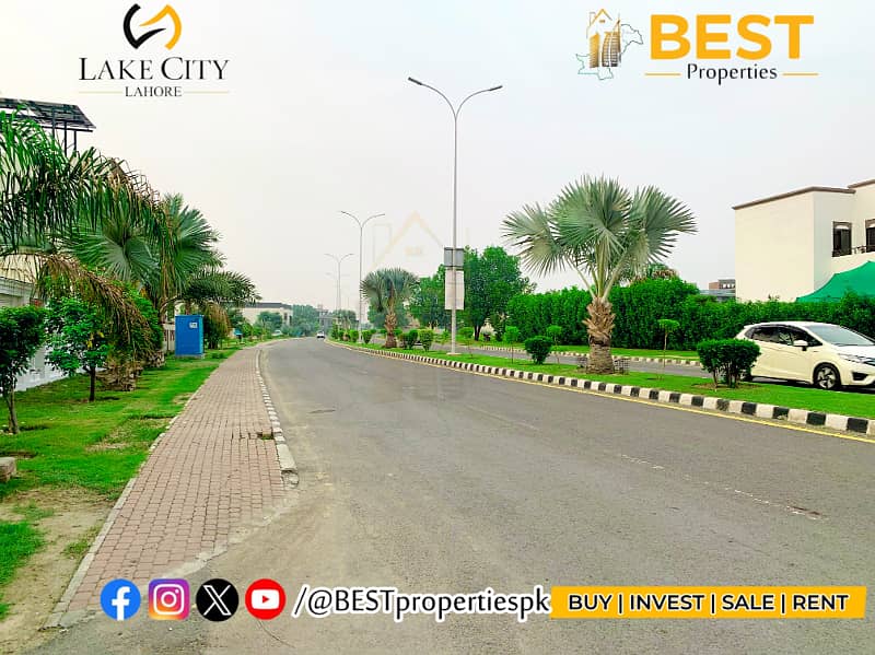 1 Kanal Plot for SALE On Most Prime Location Block M 1 Lake City Lahore 15