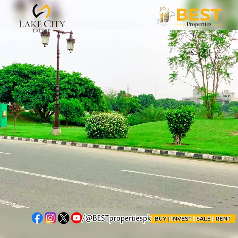 1 Kanal Plot for SALE On Most Prime Location Block M 1 Lake City Lahore 19