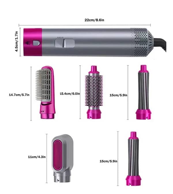 hot air brush, curler, blow dryer 1