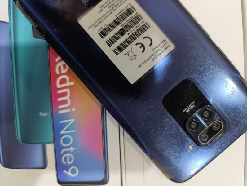 Redmi Note 9 6 GB 128 GB with box condition 9 by 10 1