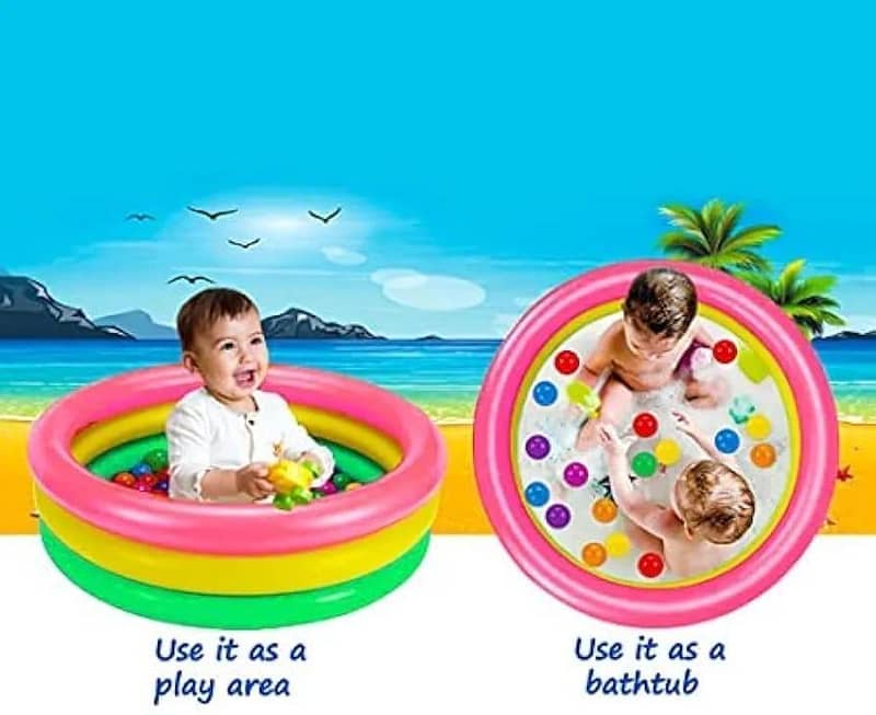 2ft Round Baby Sunset Glow Swimming Pool Size: Standard Size 0