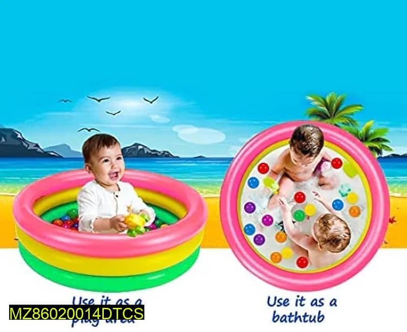 2ft Round Baby Sunset Glow Swimming Pool Size: Standard Size 3