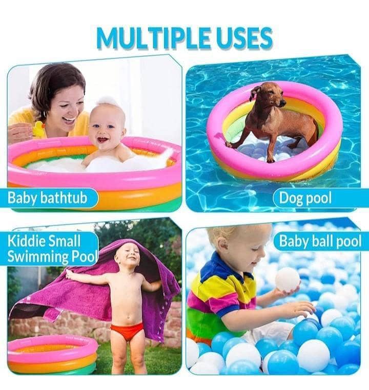 2ft Round Baby Sunset Glow Swimming Pool Size: Standard Size 4