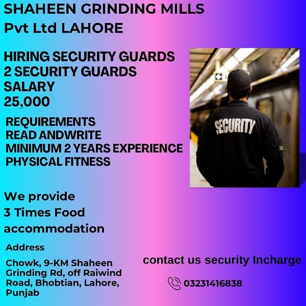 required security guards 0