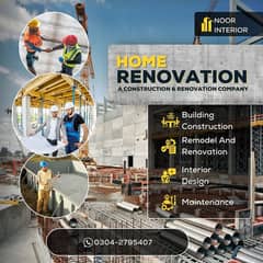 Home construction/Renevation in karachi/Interior Design