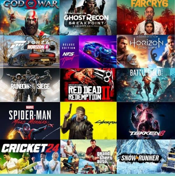 All type of Pc games 2