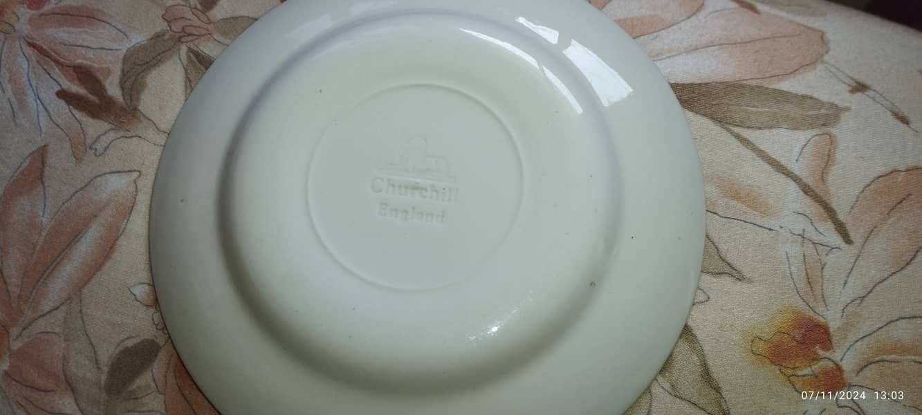 Churchill Blue Willow Antic brand new plate  set 1