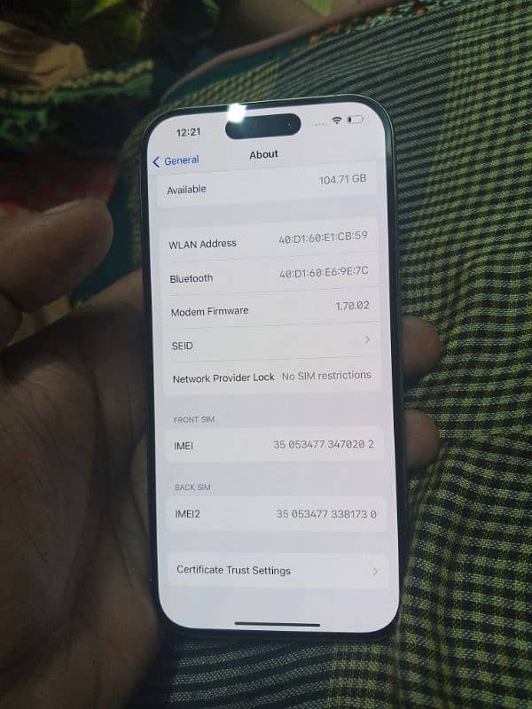 I phone 15 pro box open 1 week use 2