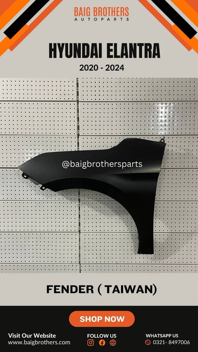 Honda Tucson Elantra MgHs Kia Sportage Picanto Bumper Digi Door Fender 9