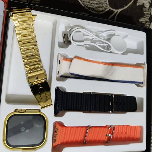 watch ultra gold 4 plus 1 bands 1