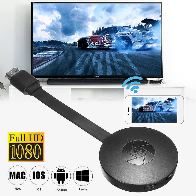 New ~ ct 2 Chrome Cast Support HDMI Miracast HDTV Display Dongle 0