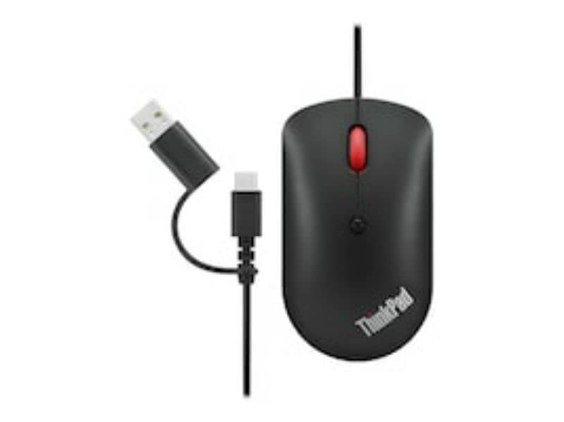 Lenovo type C+USB A wired mouse 0