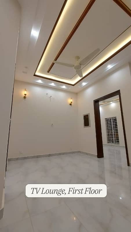 5 marla brand new house availble for sale on 60 feet main road nearby imtiaz store , meezan bank, timmys 6