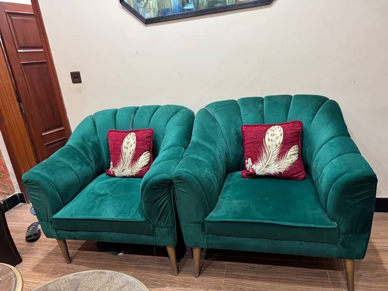 2 Seater Sofa with One Seate 1