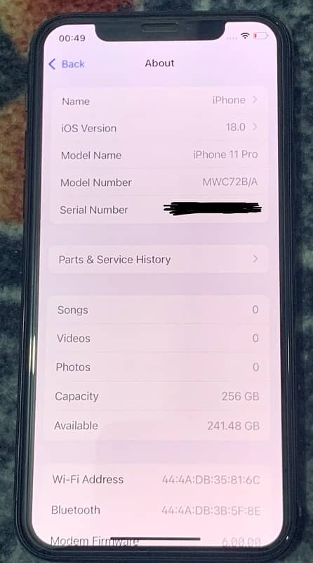 Iphone 11 Pro 256gb PTA APPROVED 1