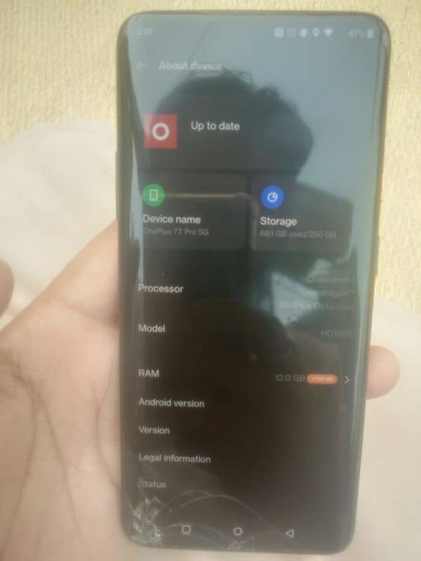 OnePlus 7tpro 12gb ram 256 space touch break or non pta ha 1