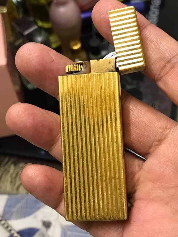 Paris  made  Cartier  gold plat lighters 2