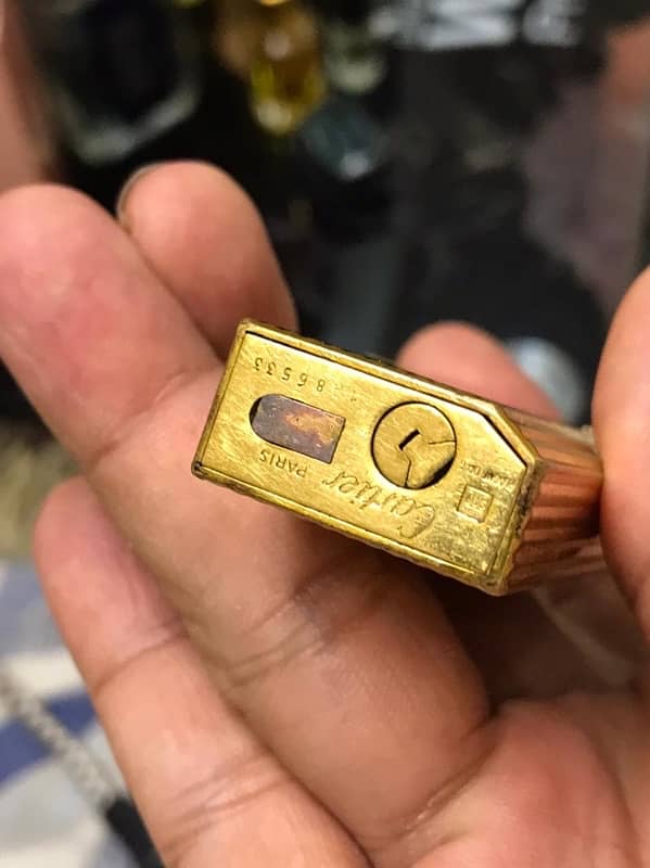 Paris  made  Cartier  gold plat lighters 4