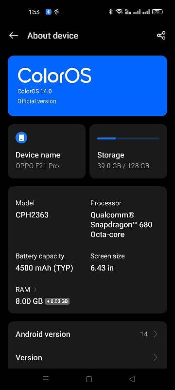 Oppo F21 pro 6