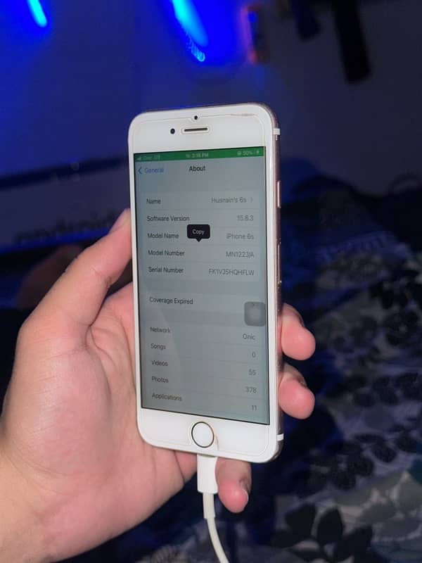 iPhone 6s Rose gold 32GB , 100% Battery health [Changed] , PTA Approve 5