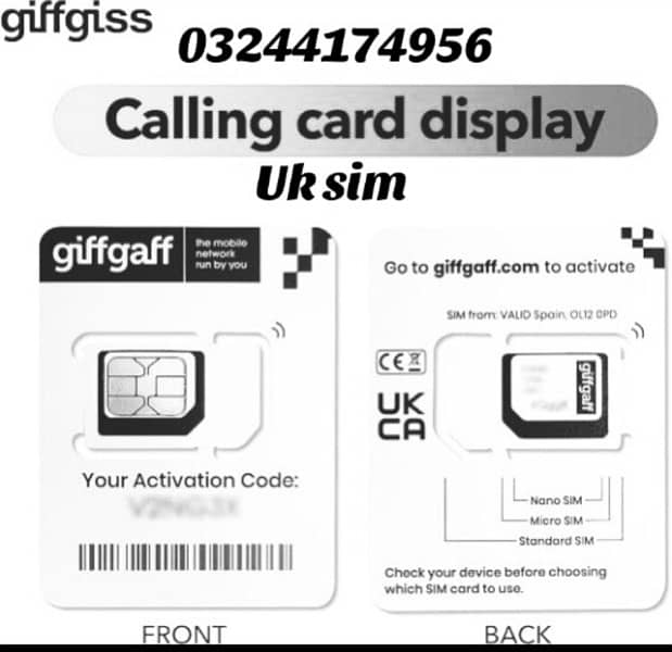 physical ((UK**SIM**)) available in Pakistan whatsaap 03244174947 1