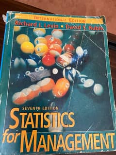 STATISTICS FOR MANAGEMENT 7TH EDITION