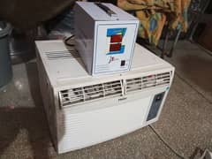 Window AC original Haier 0.75 ton with step lizer