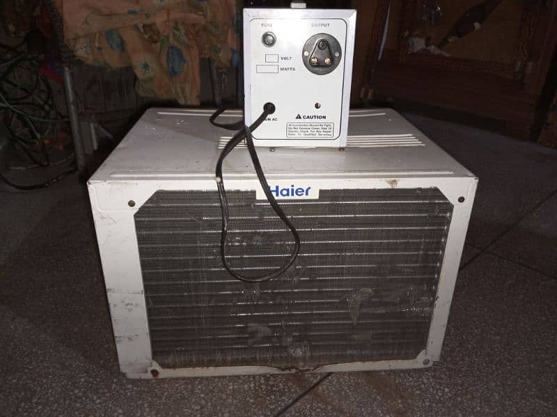 Window AC original Haier 0.75 ton with step lizer 2