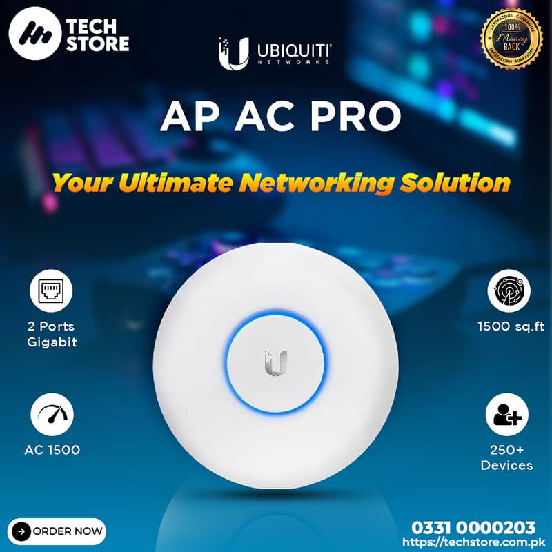 Access Point Ubiquiti UniFi AP-AC-PRO | UAP-AC-PRO | (Branded Used) 0