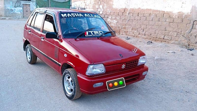 suzuki mehran 1993 model red beauty car fully moddified 03112664983 1