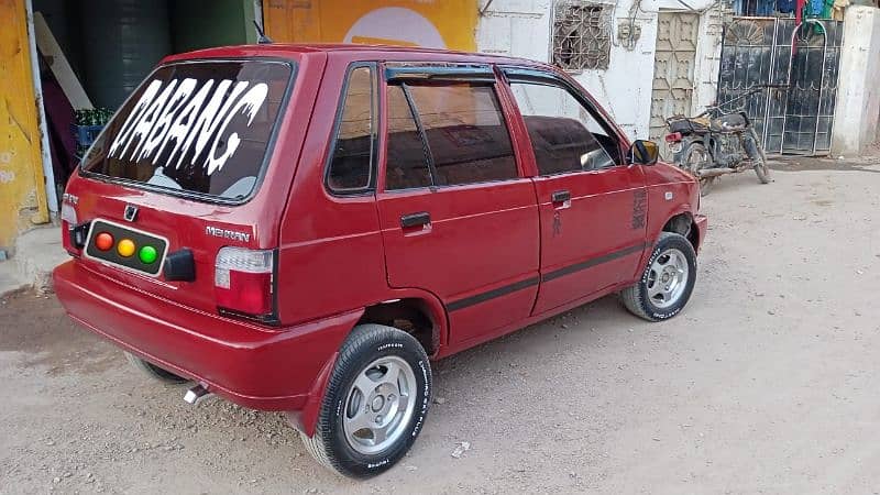 suzuki mehran 1993 model red beauty car fully moddified 03112664983 2