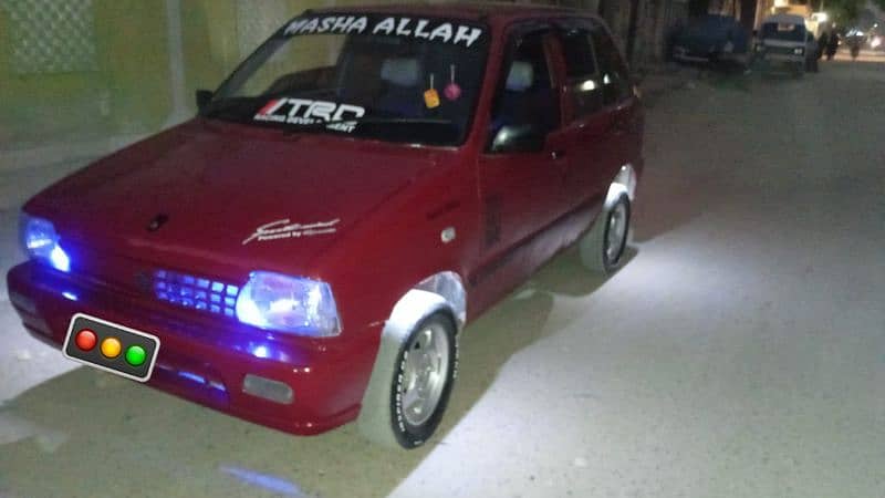 suzuki mehran 1993 model red beauty car fully moddified 03112664983 9