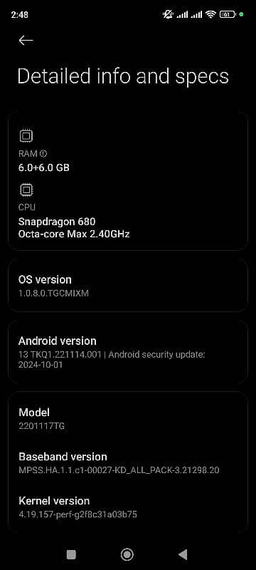 redmi note 11 6gb+ 6gb extended 7