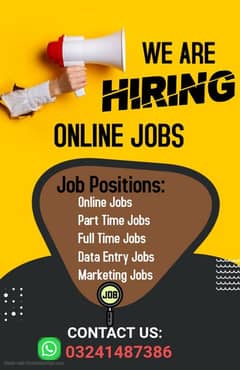 Online Jobs Available | Male And Female Staff Required | Jobs