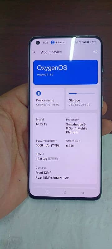 OnePlus 10 pro 5G 12/256 pta approved 1